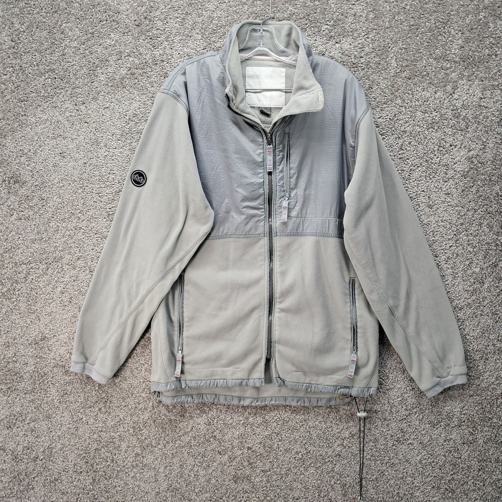 Vintage Dub Brand No 88 Mens Full Zip Fleece Jacket Grey Large Mixed Media